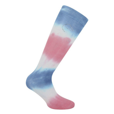 Chaussettes Equithème Havana Bleu / rose