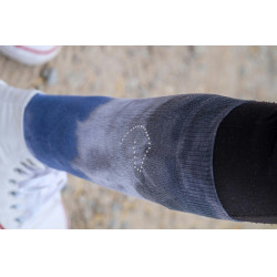 Chaussettes Equithème Havana Marine / gris Bleu