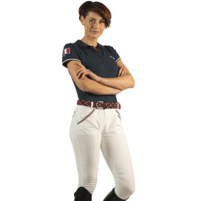Pantalon France Collection femme Flags & Cup Blanc