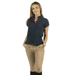 Pantalon Flags & Cup Yanista femme Taupe Marron