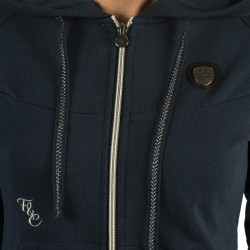 Sweat femme zip Naousa Flags & Cup Bleu marine Sweat femme zip Naousa Flags & Cup Bleu marine