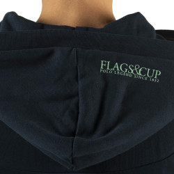 Sweat femme zip Naousa Flags & Cup Bleu marine Sweat femme zip Naousa Flags & Cup Bleu marine