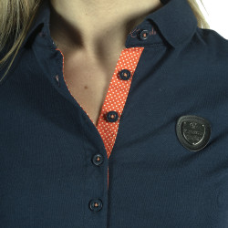 Polo femme Larissa Flags & Cup Bleu marine Polo femme Larissa Flags & Cup Bleu marine