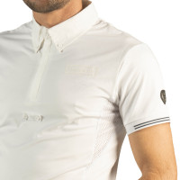 Polo homme Bankso manches courtes Flags & Cup Blanc