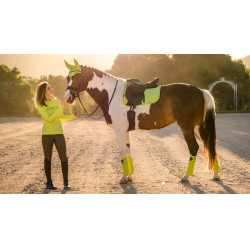 Tapis LeMieux Suede Dressage Square Kiwi Kaki