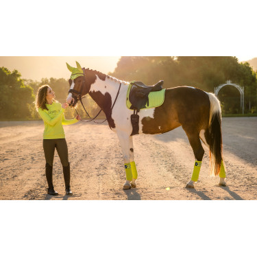 Tapis LeMieux Suede Dressage Square Kiwi Kaki
