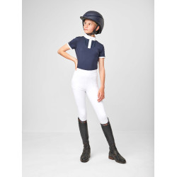 Chemise de concours LeMieux Young Rider Belle Bleu marine Chemise de concours LeMieux Young Rider Belle Bleu marine