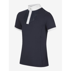 Chemise de concours LeMieux Young Rider Belle Bleu marine Chemise de concours LeMieux Young Rider Belle Bleu marine