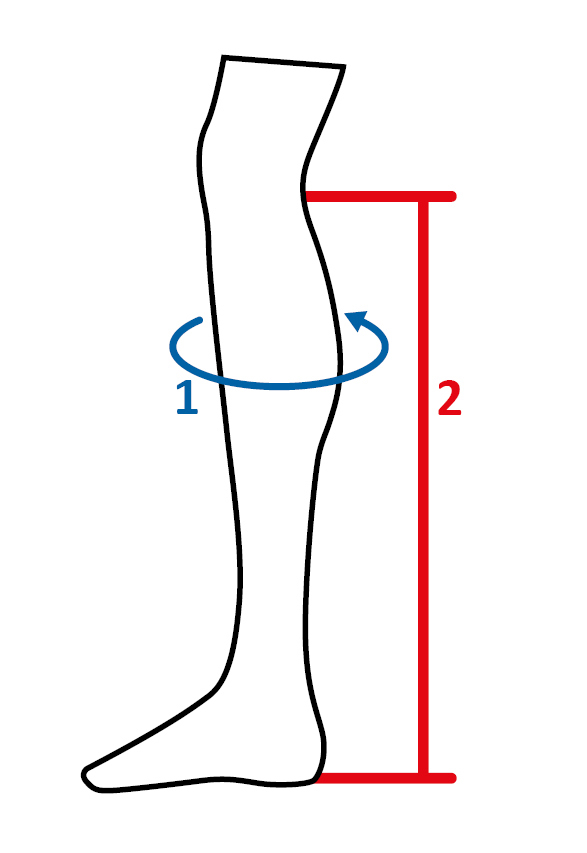 Illustration du guide des tailles pour Bottes équitation HKM