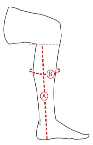 Illustration du guide des tailles pour Bottes et boots d'équitation Horze