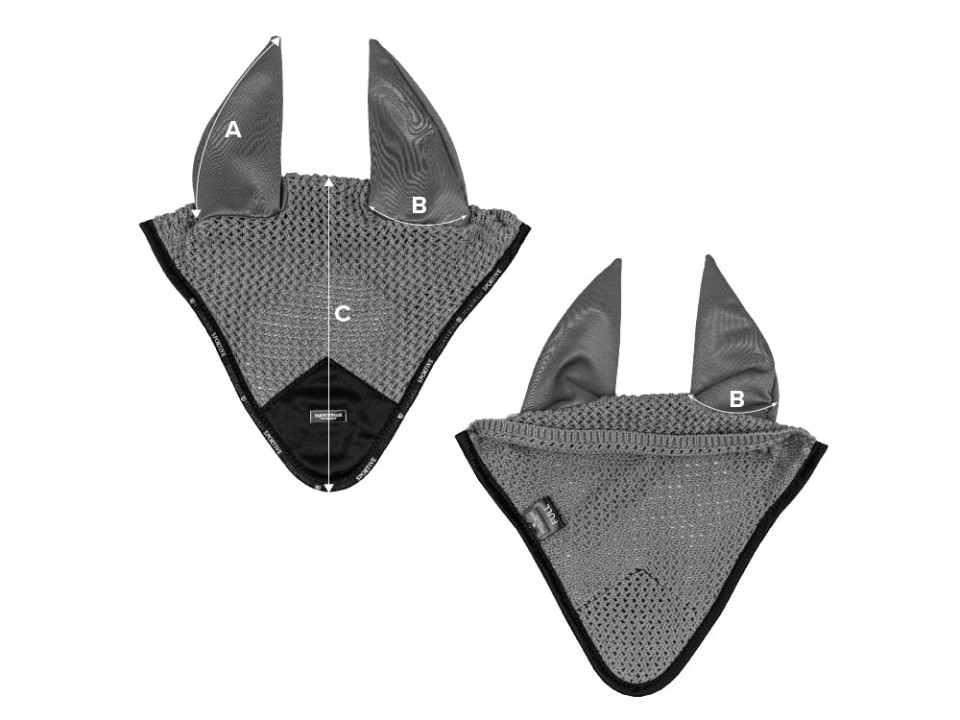 Illustration du guide des tailles pour Bonnet cheval Equestrian Stockholm