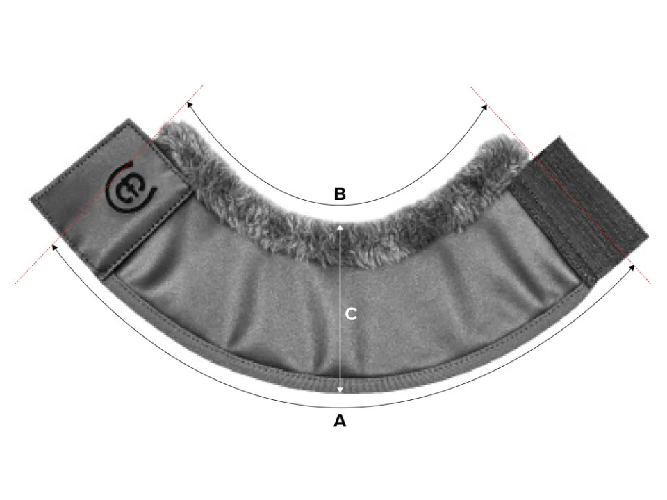 Illustration du guide des tailles pour Cloches cheval Equestrian Stockholm