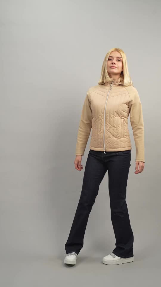 Harcour Jimmy Veste Bi Fabric Sable (Sand)