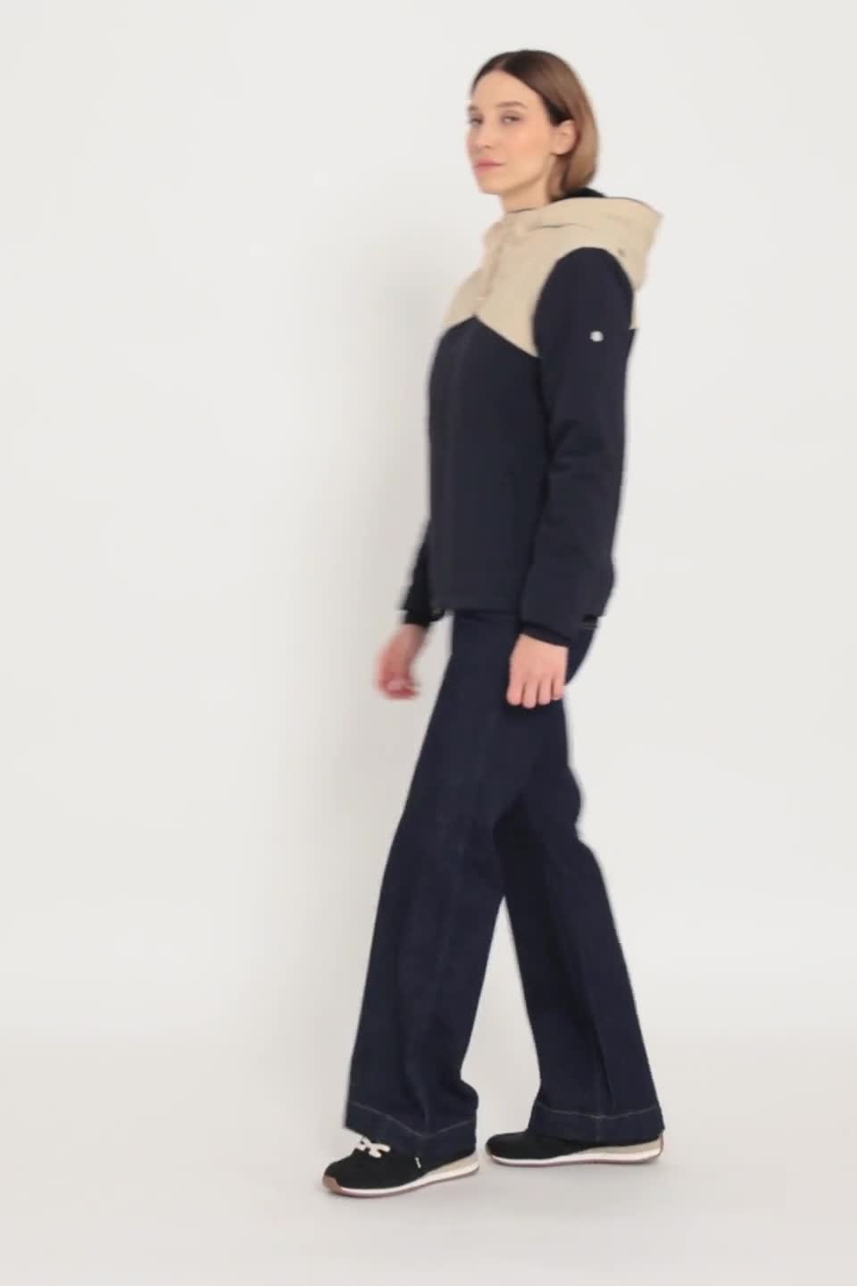 Harcour  Marine (Navy) / Creme (Cream)