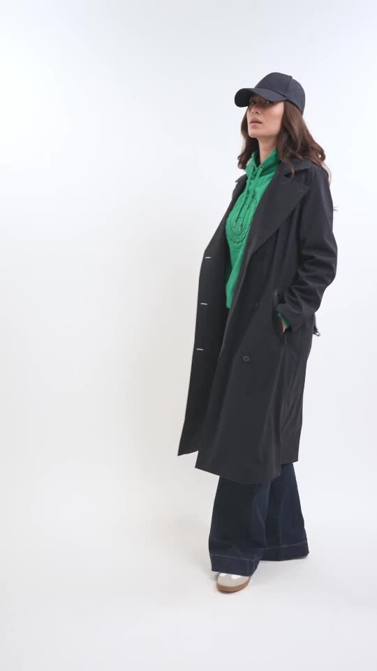 Harcour Talina trench coat Marine (Navy)