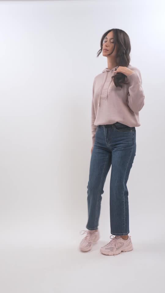 Harcour Aurelia Sweat maille Pivoine (Light pink)