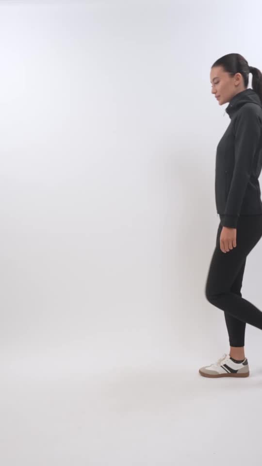 Harcour Ava Sweat technique zippé Noir (Black)