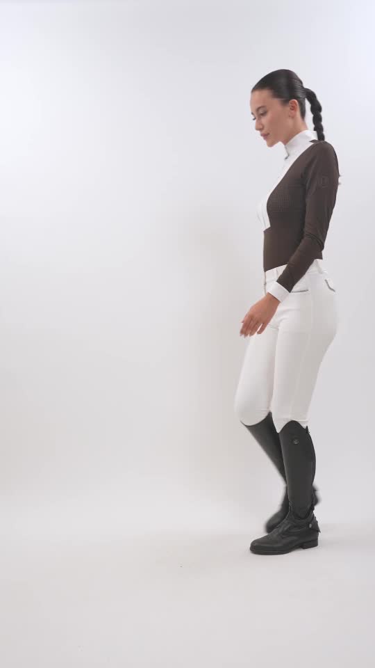 Harcour Stella Polo de Concours Winter 25 Cacao (Dark brown)