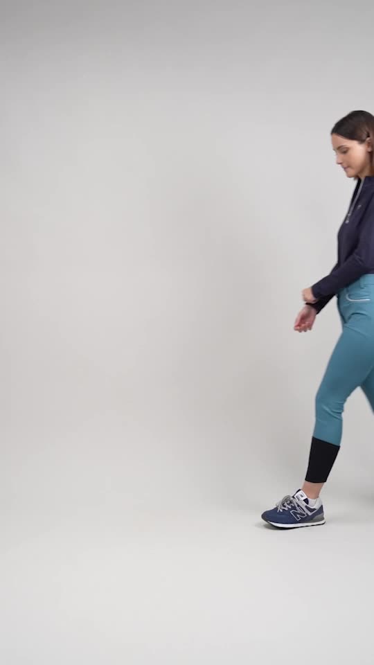 Harcour Jaltika Pantalon équitation fix system grip BleuCanard(DuckBlue)