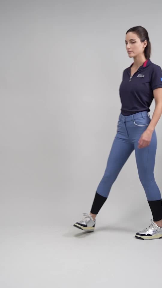 Harcour Jaltika Pantalon équitation fix system grip BleuFrançais (FBlue)