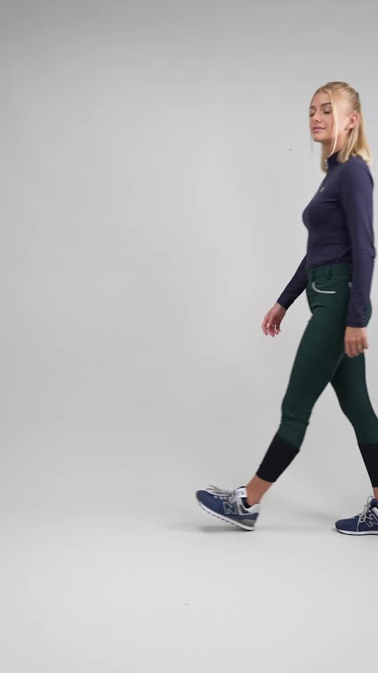 Harcour Jaltika Pantalon équitation fix system grip Jungle (JungleGreen)
