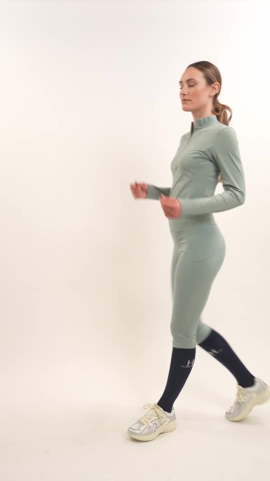 Harcour Louna Legging Full Seat Grey Green